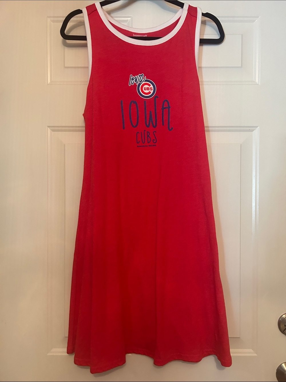 Iowa Cubs Baseball Tank Dress XL Red NWOT MiLB Summer Casual Sporty Athletic